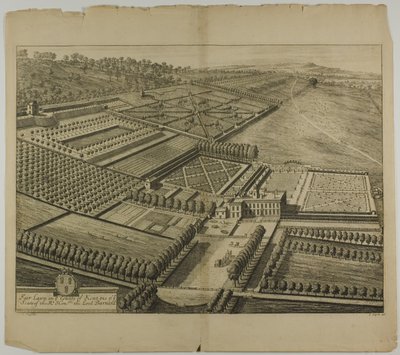 Fair Lawn i County of Kent, plate 49 fra Britannia Illustrata av Johannes Kip
