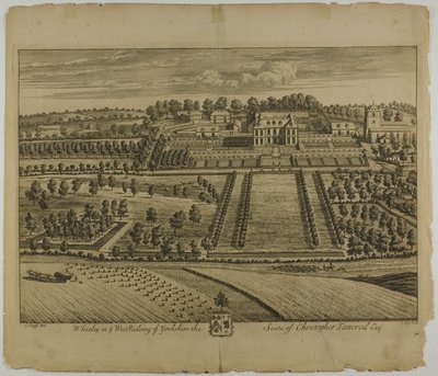 Whixley, plate 78 fra Britannia Illustrata av Johannes Kip
