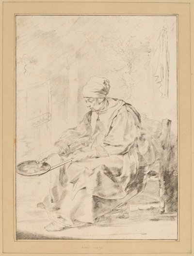 Pannekakekvinne, 1768. av Johannes Kornlein