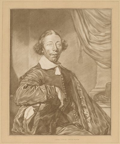 Portrett av en sittende mann, 1771. av Johannes Kornlein