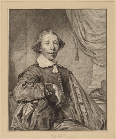Portrett av en sittende mann, 1771. av Johannes Kornlein