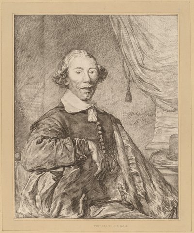 Portrett av en sittende mann, 1771. av Johannes Kornlein