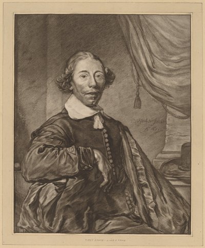 Portrett av en sittende mann, 1771. av Johannes Kornlein