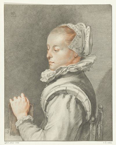 Portrett av en ung kvinne av Johannes Kornlein