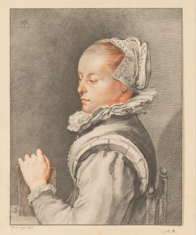 Portrett av en ung kvinne av Johannes Kornlein