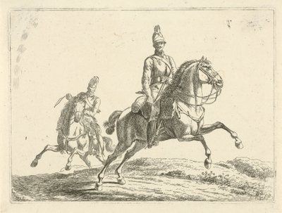 To soldater til hest av Johannes Mock