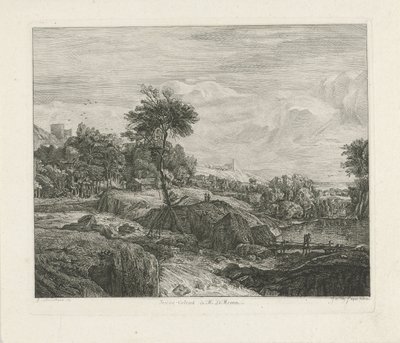 Steinete landskap av Johannes Pieter de Frey