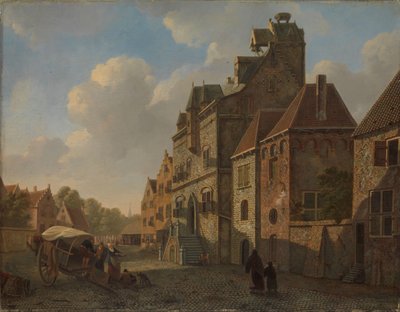 Utsikt i Dordrecht av Johannes Schoenmakers