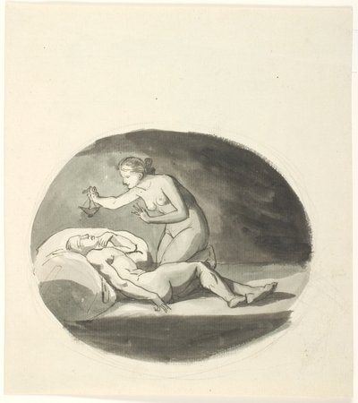 Psyche og den sovende Amor av Johannes Senn