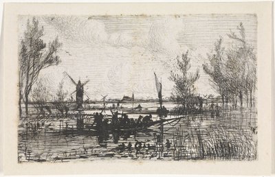 nederlandsk landskap av Johannes Tavenraat