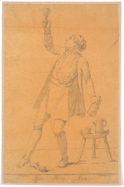 Portrett av Jens Juel? Lime av Johannes Wiedewelt