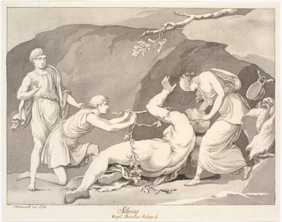 "Silenus/ Virgil. Bucolia Ecloga 6." av Johannes Wiedewelt
