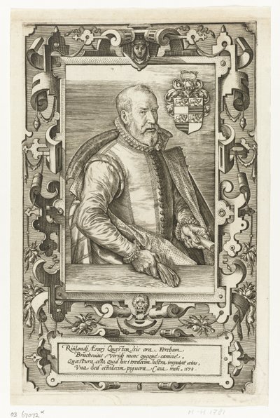 Portrett av Jan van Brouckhoven, steward av Rheinland av Johannes Wierix (attributed to)
