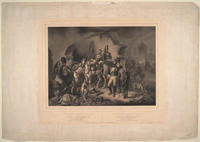 Den franske hæren i Kreml i Moskva, 1830 av Johannes Woelffle