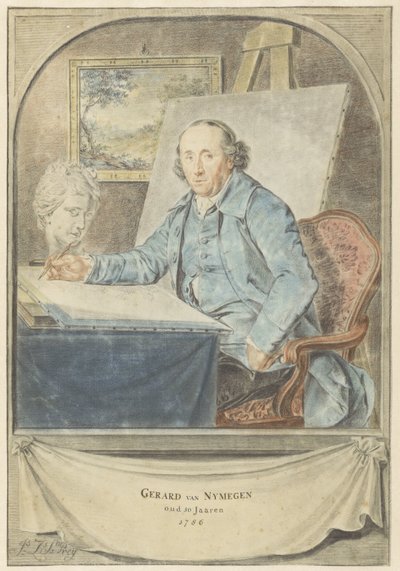 Portrett av Gerard van Nijmegen av Johannes Zacharias Simon Prey