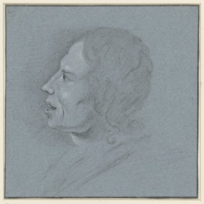 Selvportrett av kunstner Johannes Ziesenis av Johannes Ziesenis