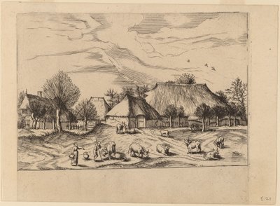 Gårder av Johannes and Lucas van Doetechum after Master of the Small Landscapes