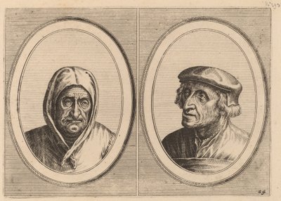 "Aecht Sonder-ziel" og "Heertje Al-te-mooy" av Johannes and Lucas van Doetechum after Pieter Bruegel the Elder