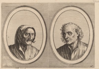 "Foockel Frons-muyl" og "Pietje Hard-loop" av Johannes and Lucas van Doetechum after Pieter Bruegel the Elder