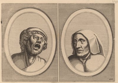 "Hansje Singh in Veldt" og "Blaeuwe Aecht" av Johannes and Lucas van Doetechum after Pieter Bruegel the Elder