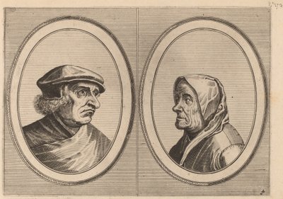 "Joris Ysegrim" og "Quastighe Jopje" av Johannes and Lucas van Doetechum after Pieter Bruegel the Elder