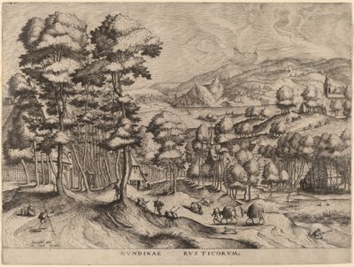 Rustikk marked av Johannes and Lucas van Doetechum after Pieter Bruegel the Elder