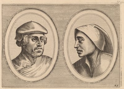 "Sincere Lammert" og "Deughdighe Geertruyd" av Johannes and Lucas van Doetechum after Pieter Bruegel the Elder