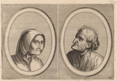 "Ritze Stijn" og "Schurckje Sonder-Baerdt" av Johannes and Lucas van Doetechum after Pieter Bruegel the Elder