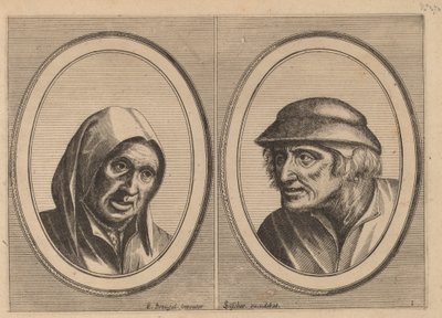 "Susanna Smuls" og "Leuye Joost" av Johannes and Lucas van Doetechum after Pieter Bruegel the Elder