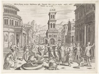 Daniel og dragen History of Daniel (serietittel) Theatrum biblicum (...) (serietittel) av Johannes of Lucas van Doetechum
