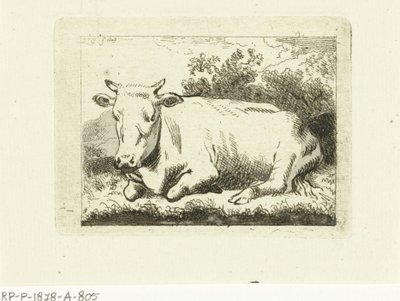 Liggende ku av Johannes van Cuylenburgh