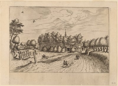 Gård av Johannes van Doetechum, the Elder and Lucas