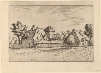 Gårder i en domstol av Johannes van Doetechum, the Elder and Lucas