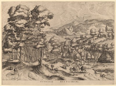 Rustikk marked av Johannes van Doetechum the Elder and Lucas