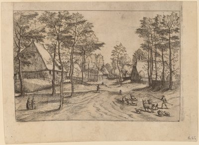 Landsbygate av Johannes van Doetechum, the Elder and Lucas