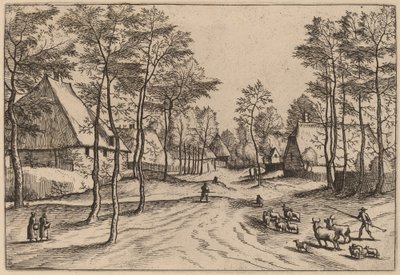 Landsbygate av Johannes van Doetechum, the Elder and Lucas