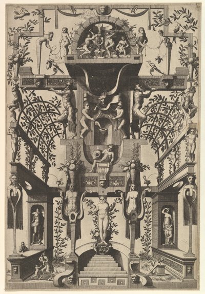 Moderne grotesk dekorasjon, 1557. av Johannes van Doetecum I