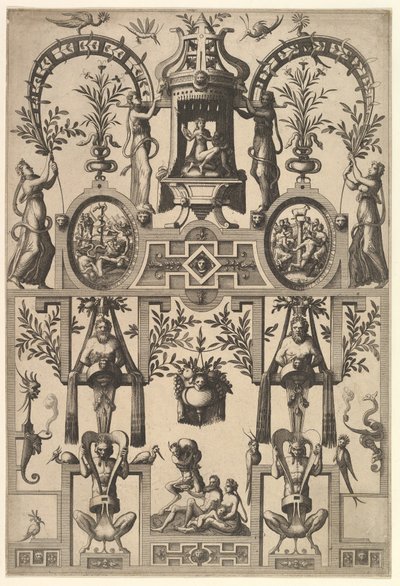 Moderne grotesk med stropper, 1557. av Johannes van Doetecum I