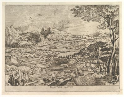 Rustic Solicitude Solicitudo rustica fra The Large Landscapes, ca. 1555-56. av Johannes van Doetecum I