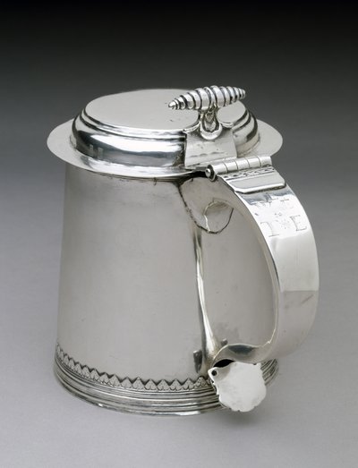Tankard, ca. 1692-1734 (sølv) av Johannis Nys
