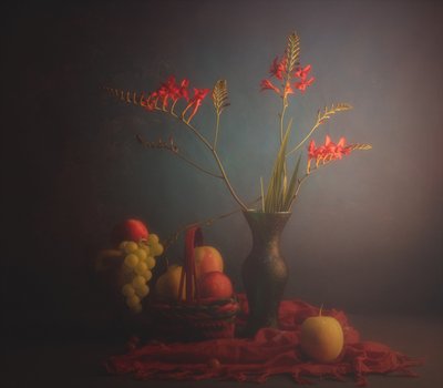 Klassiske blomster og frukt av John-Mei Zhong