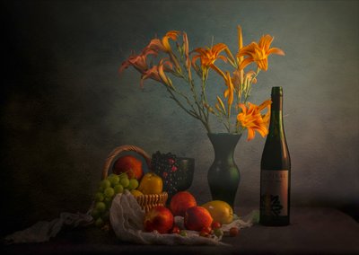 Moody: Stilleben med vin av John-Mei Zhong