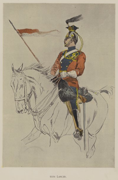 16th Lancer (farge litho) av John (after) Charlton
