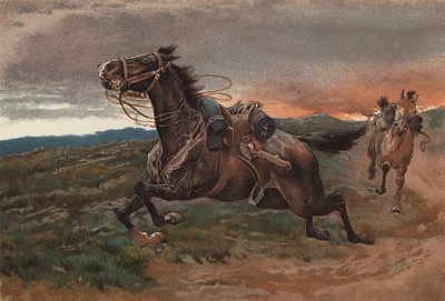 Panikkrammet (kromolitho) av John (after) Charlton