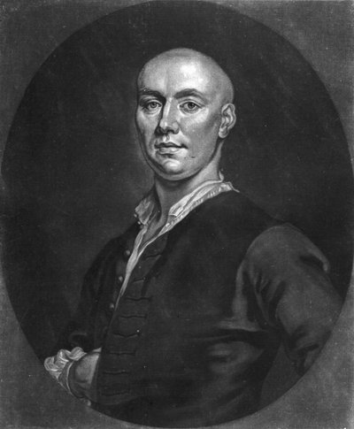 Mr John Broughton, gravert av J. Faber den yngre (ca. 1695-1756) av John (after) Ellys