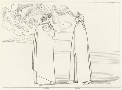 Koret, Skjærsilden, Canto 17 (gravering) av John (after) Flaxman
