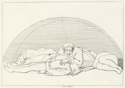 Ugolinos død, Inferno, Canto 33 (gravering) av John (after) Flaxman