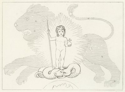 The Infant Saviour, Paradise, Canto 16 (gravering) av John (after) Flaxman