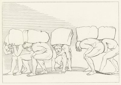 The Proud, Purgatory, Canto 11 (gravering) av John (after) Flaxman