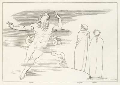 Regionen Pluto, Inferno, Canto 7 (gravering) av John (after) Flaxman